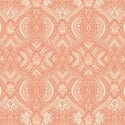 Hoopla Walls Elegance Ogee Damask Orange Wallpaper - HWA1040W