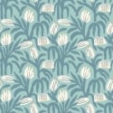 Hoopla Walls Chunky Flower Denim Wallpaper - HWA1148W