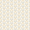 Hoopla Walls Retro Flower Stone/Dove Wallpaper - HWA1172W