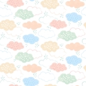 Hoopla Walls Fluffy Clouds Pastel Riot Wallpaper - HWA1282W