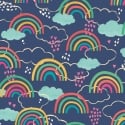 Hoopla Walls Rainbow Love Inky Mix Wallpaper - HWA1284W