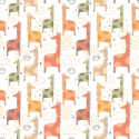 Hoopla Walls Giraffe Friends Ginger Spice Wallpaper - HWA1297W