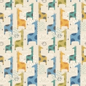 Hoopla Walls Giraffe Friends Denim Mix Wallpaper - HWA1298W