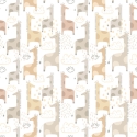 Hoopla Walls Giraffe Friends Marshmallow Wallpaper - HWA1299W