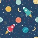 Hoopla Walls Lift Off Ink/Scarlet Wallpaper - HWA1305W