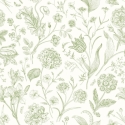 Hoopla Walls Floral Toile Sage Wallpaper - HWA1325W
