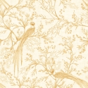 Hoopla Walls Bird Toile Honey Wallpaper - HWA1364W