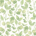 Hoopla Walls Watercolour Leaves Soft Sage Wallpaper - HWA1408W