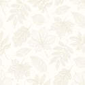 Hoopla Walls Leaf Silhouette Oatmeal Wallpaper - HWA1420W