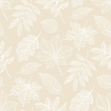 Hoopla Walls Leaf Silhouette Soft Sand Wallpaper - HWA1422W