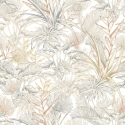 Hoopla Walls Tropical Canopy Oyster/Chalk Wallpaper - HWA1423W