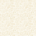 Hoopla Walls Maze Squiggle Soft Straw Wallpaper - HWA1429W