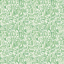 Hoopla Walls Maze Squiggle Emerald Wallpaper - HWA1431W