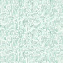 Hoopla Walls Maze Squiggle Seafoam Wallpaper - HWA1432W