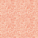 Hoopla Walls Maze Squiggle Orange Mix Wallpaper - HWA1434W