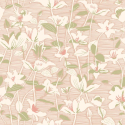 Hoopla Walls Lino Leaves Blush/Sage Wallpaper - HWA1438W