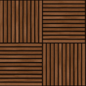 Close-up material sample of the Hoopla Walls HWA1469W design showing the walnut square slat print on a non-woven base.