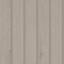 Close-up material sample of the Hoopla Walls HWA1477W design showing the mink taupe tongue and groove plank print on a non-woven base.