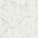 Galerie Horizon Wide Fan Cream/White Metallic Wallpaper - HZ62039