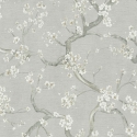 Galerie Horizon Cherry Blossom Cream/Green Wallpaper - HZ62042