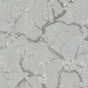 Galerie Horizon Cherry Blossom Grey/Pink Metallic Wallpaper - HZ62044