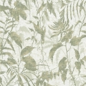 Galerie Horizon Cloud Forest Cream/Green Metallic Wallpaper - HZ62047