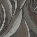 Galerie Horizon Flowing Leaf Beige/Brown Metallic Wallpaper - HZ62065