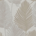 Galerie Horizon Palm Leaf Beige/Grey Metallic Wallpaper - HZ62074