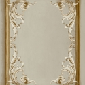 Grandeco Icon Rococo Panel Greige Wallpaper - IC1103
