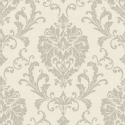 Grandeco Icon Margritte Damask Taupe Wallpaper - IC2001