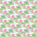 Ohpopsi Ichika Waterlily Sky/Rose Wallpaper - IKA50101W