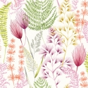 Ohpopsi Summer Ferns Coral/Pink Wallpaper - JRD50101W