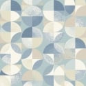 Ohpopsi Laid Bare Orb Copenhagen Blue Wallpaper - LBK50162W