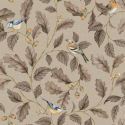 Crown Oakleigh Trail Taupe Wallpaper - M1884