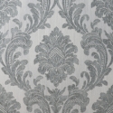 Vymura Milano Damask Silver/Grey Glitter Wallpaper - M95585