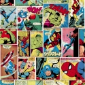 Muriva Marvel Official Comic Strip Multicoloured Wallpaper - 159501
