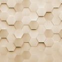 Origin Metal Hexagons Gold Wall Mural - MUR148