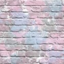Muriva Camouflage Brick Lilac Wallpaper - L33506