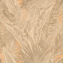 Galerie Enchanted Kiskaara Tropical Leaf Brown Wallpaper - NHW1014