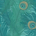 Galerie Enchanted Descartes Peacock Feather Emerald Wallpaper - NHW1045
