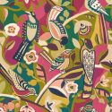 Ohpopsi Revive Forest Chorus Berry Leaf Wallpaper - REV50113W