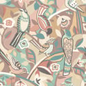 Ohpopsi Revive Forest Chorus Warm Sand Wallpaper - REV50116W
