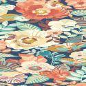 Ohpopsi Revive Poppies Smoky Terra Wallpaper - REV50125W