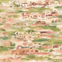Ohpopsi Revive Amalfi Rosewood Olive Wallpaper - REV50137W