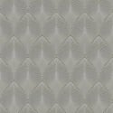 Rasch Yucatán Geometric Fan 3D Effect Grey/Silver Metallic Wallpaper - 535853