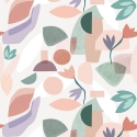 Grandeco Floral Pieces Pastel Multi Wall Mural - RB255