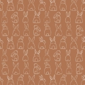 Grandeco Bunnies Terracotta Wall Mural - RB312
