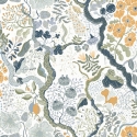 Galerie Sommarang 2 Ann White/Orange Wallpaper - S65103