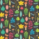 Ohpopsi Forest Floor Liquorice Wallpaper - WGU50102W