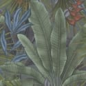 Galerie Welcome Home Tropical Leaves Purple Multi Wallpaper - WH30113